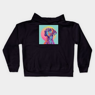 Retro Rhodesian Ridgeback: Pastel Pup Revival Kids Hoodie